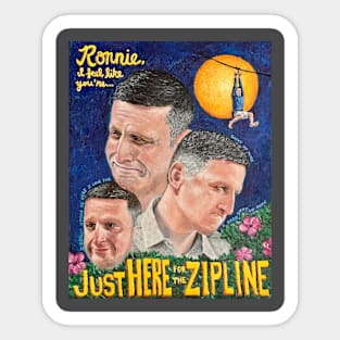 Ronnie and the Zipline Sticker